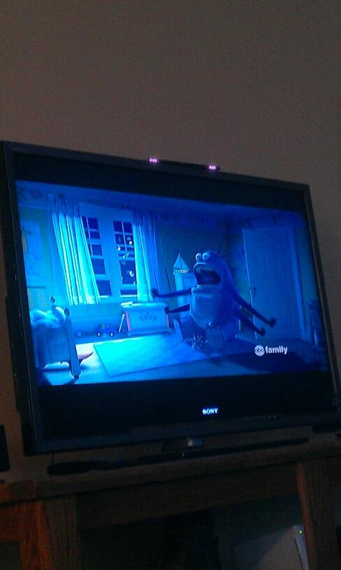 FYI... monsters inc just started on abc family